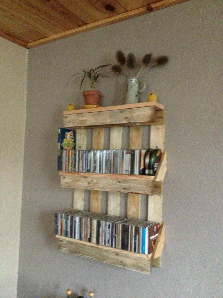 Bookshelf Out Of Pallets Easy Pallet, Shelves Made Out Of Pallets