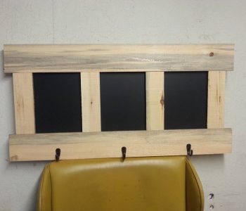rustic wooden pallet wall organizer