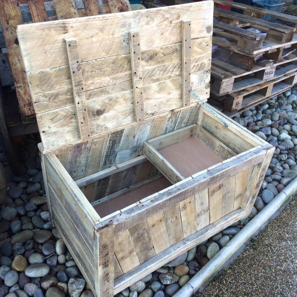 Reclaimed pallet chest