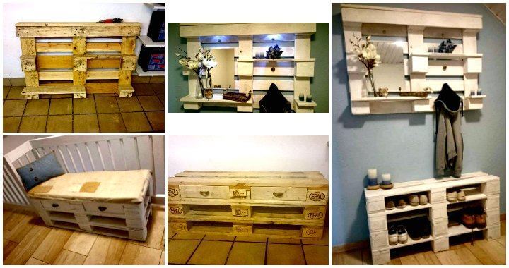 Pallet Storage Ideas for the Entrance - Easy Pallet Ideas