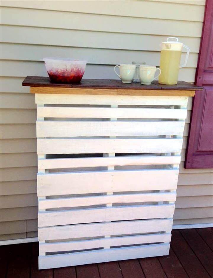 How to paint shop pallets white