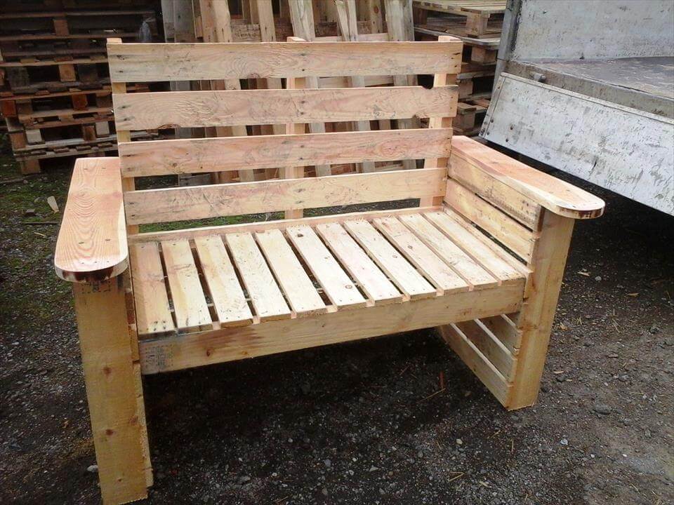 Diy Pallet Bench And Chair Set Easy, Pallet Furniture Designs Pdf