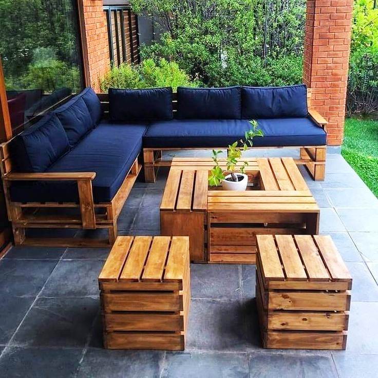 5 Cozy Furniture from Pallets of the Garden, Creating an Atmosphere for